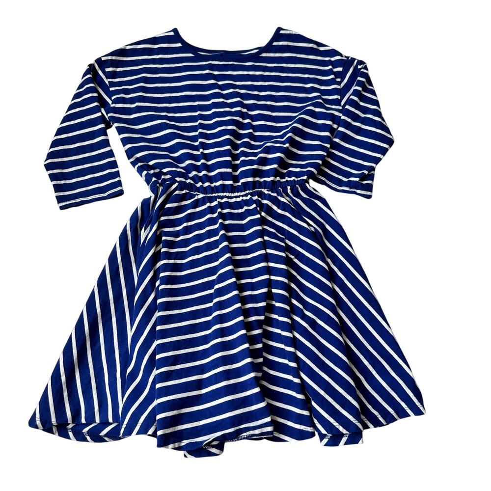 Tea Collection Girls' Blue & White Striped Dress - Size 16